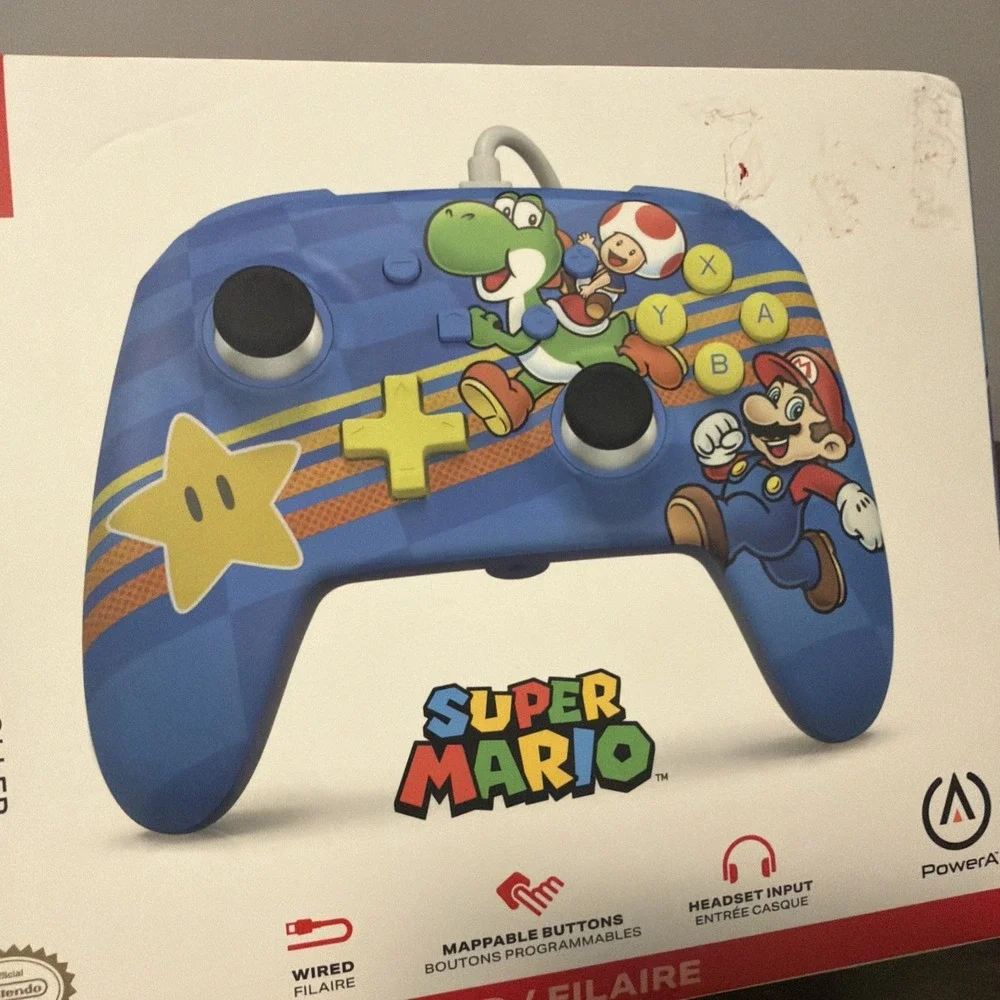 NEW PowerA Wired Nintendo Switch Controller: Super Mario Mushroom Kingdom Friend